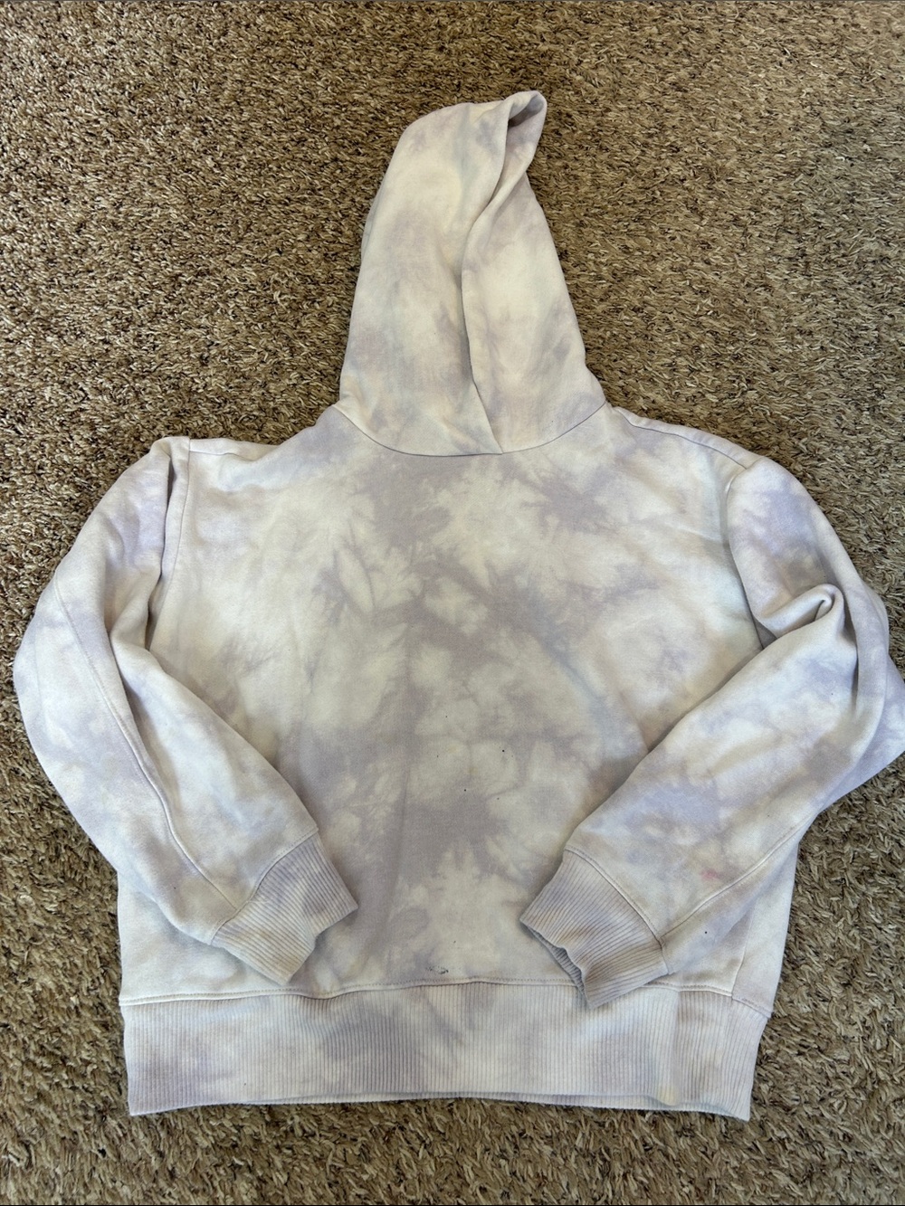 a new day Lavender Tie-Dye Pullover Hoodie